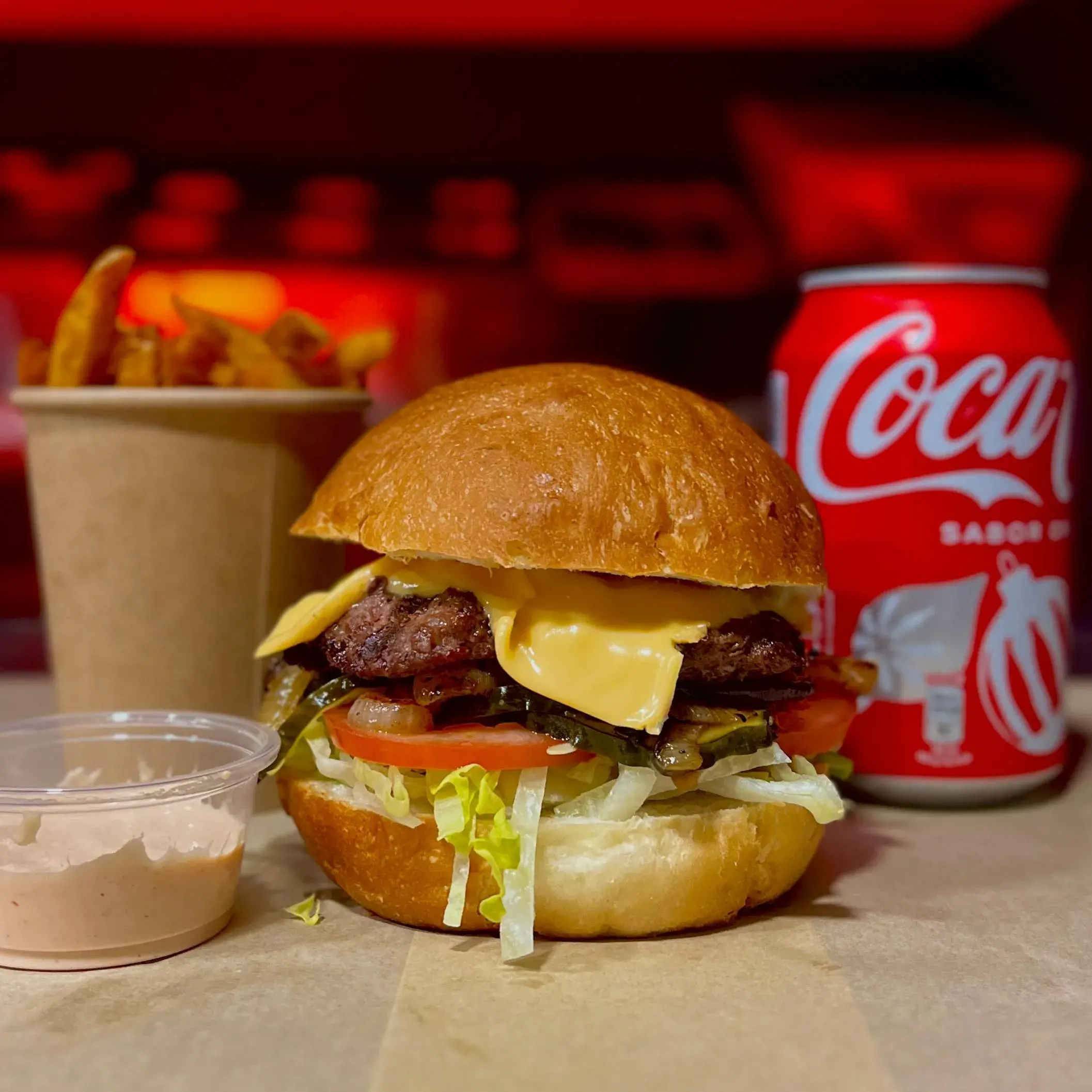Burger Simple Ternera (Menú - Con patatas y bebida)